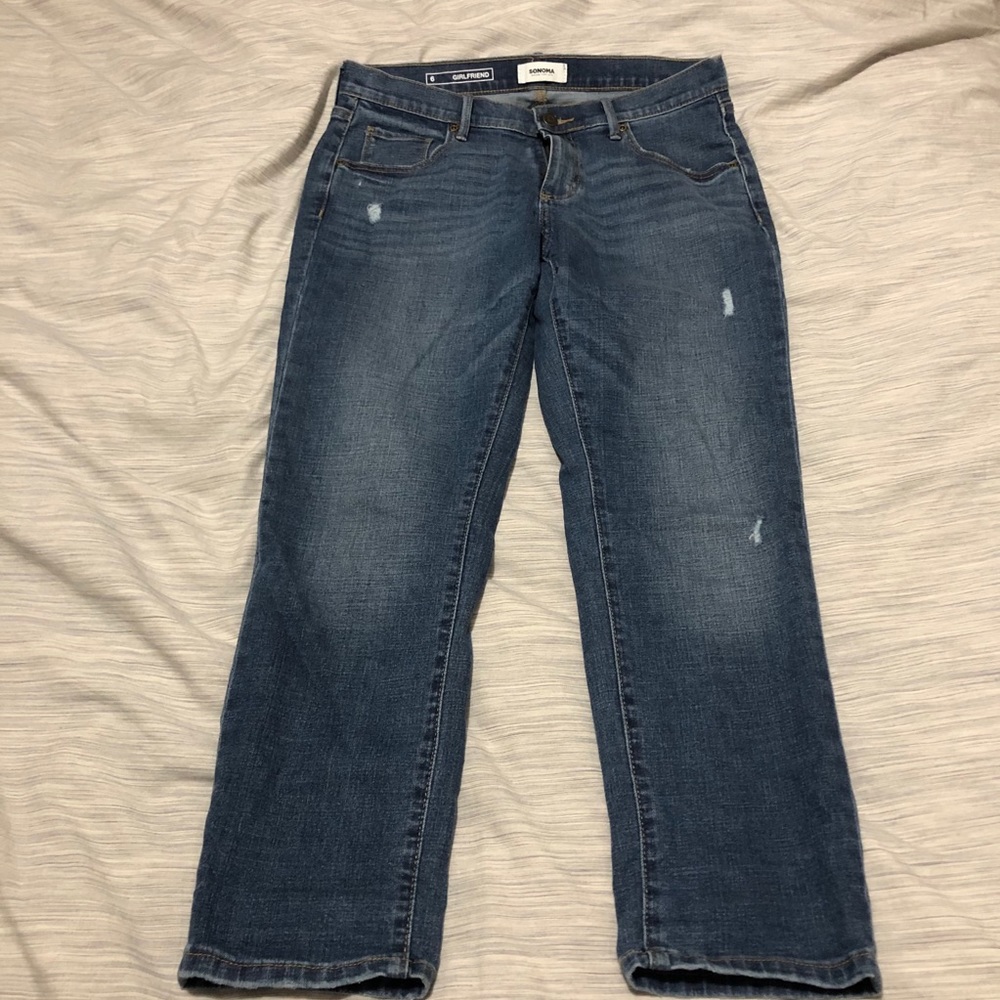 Girlfriend Crop Jeans